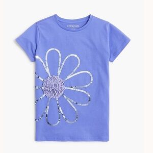 J crew Girls' sequin daisy graphic tee